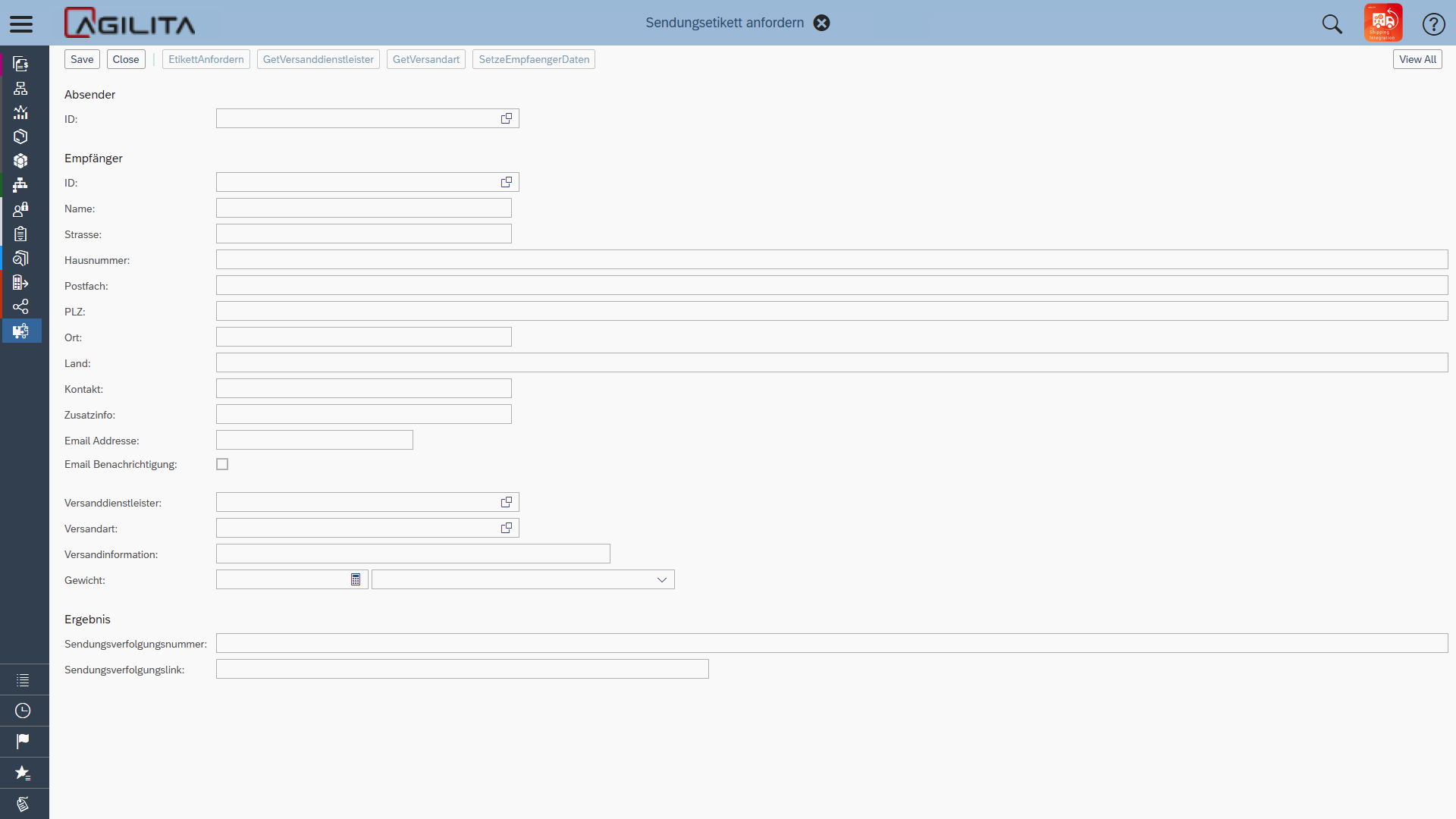 AGIL Shipping Integration Versandetiketten