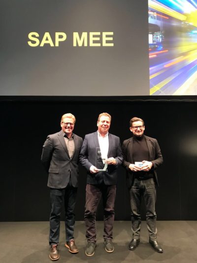 SAP MEE Excellence Award 2018 for Cloud SAP MEE Excellence Award 2018 for Cloud