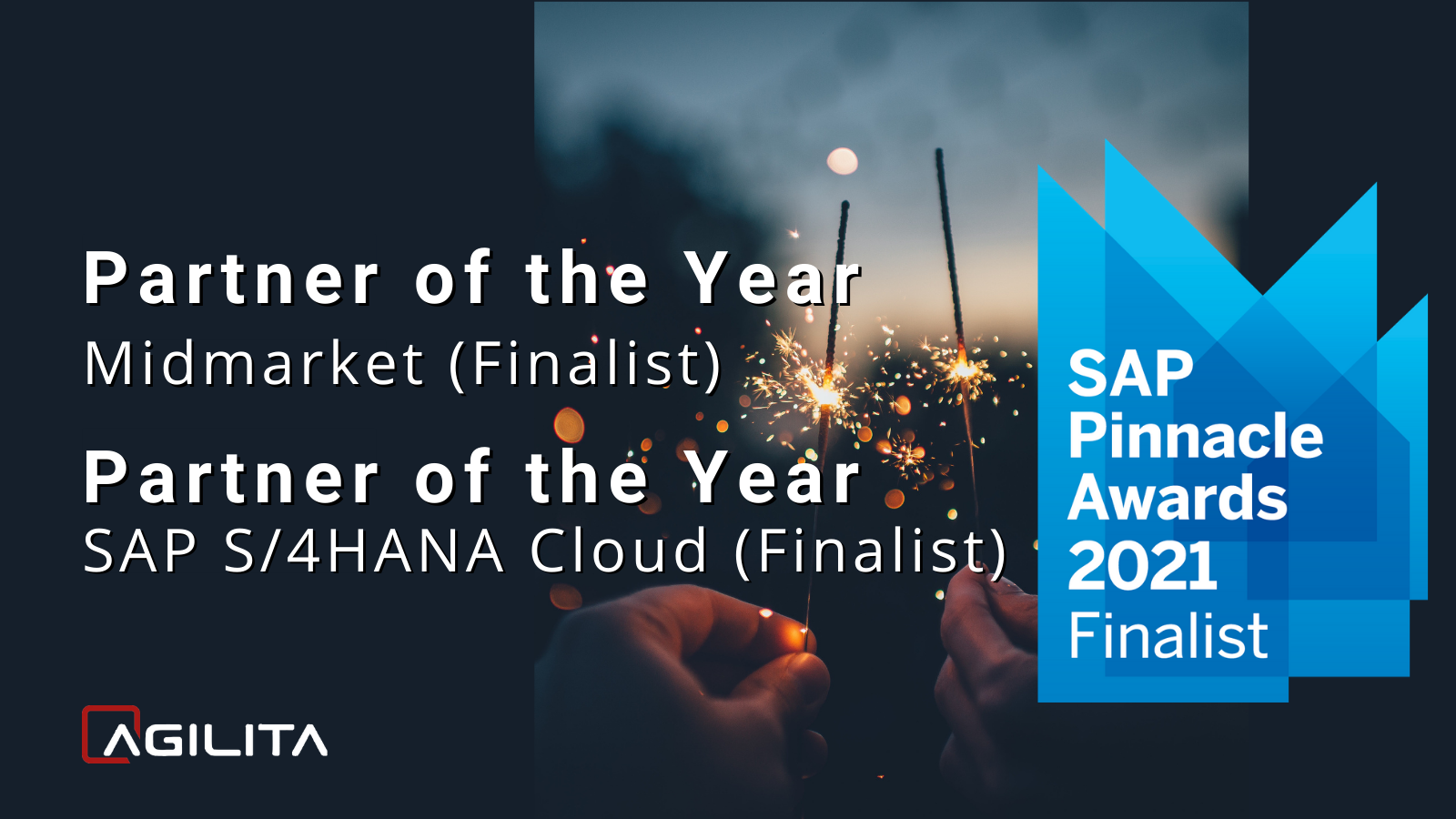 AGILITA AG als Finalist der SAP Pinnacle Awards 2021 gleich in zwei Kategorien nominiert. AGILITA AG als Finalist der SAP Pinnacle Awards 2021 gleich in zwei Kategorien nominiert.